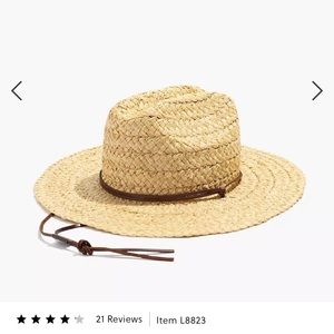 NWT Madewell x Biltmore Raffia Lifeguard Hat